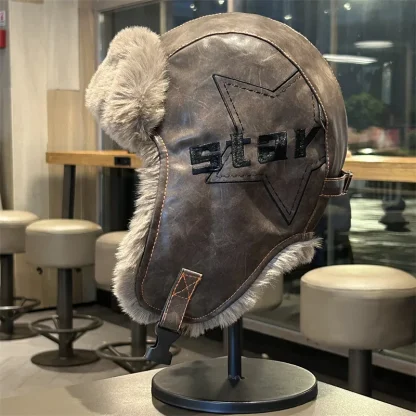 Rugged Aviator Hat with Ear Protection - Image 3
